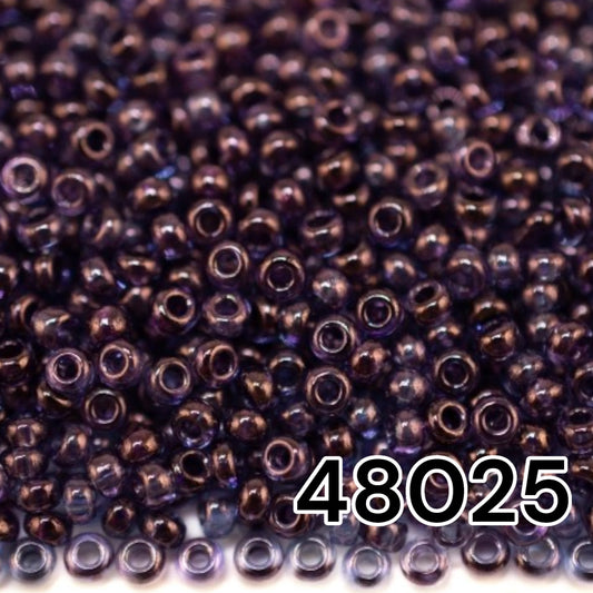 10/0 48025 Preciosa Seed Beads. Crystal Color Lustered.