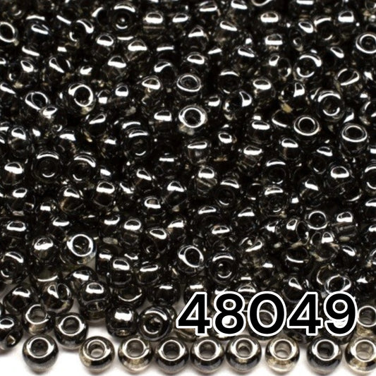 10/0 48049 Preciosa Seed Beads. Crystal Color Lustered.