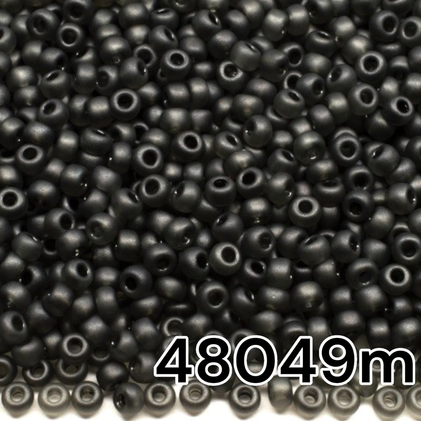 48049m Czech Seed Beads Preciosa Rocailles Crystal Color Lustered Matte