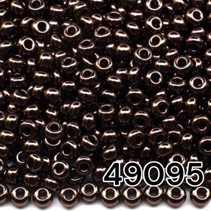 49095 Czech Seed Beads Preciosa Rocailles Opaque - Color Lustered