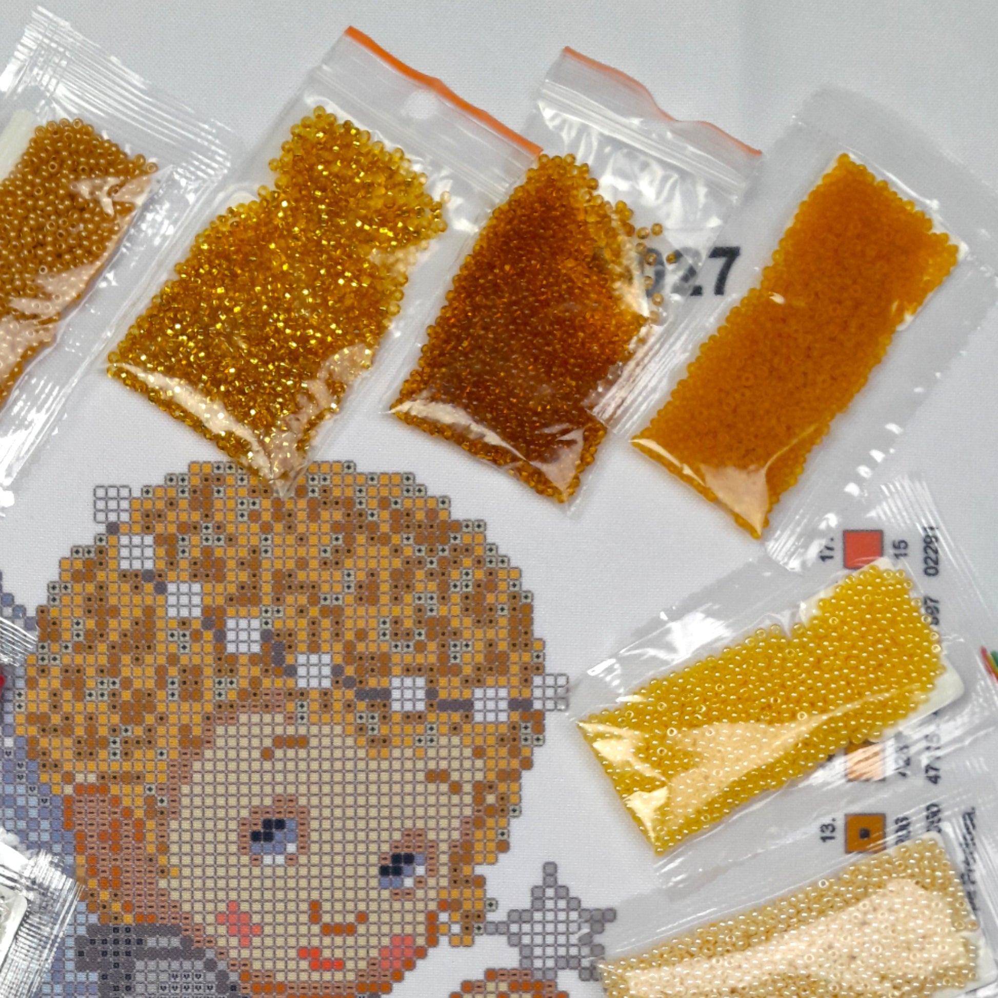 Bead embroidery kit "Gift from an angel". Size: 9.4-11.8 in (24-30cm) - VadymShop