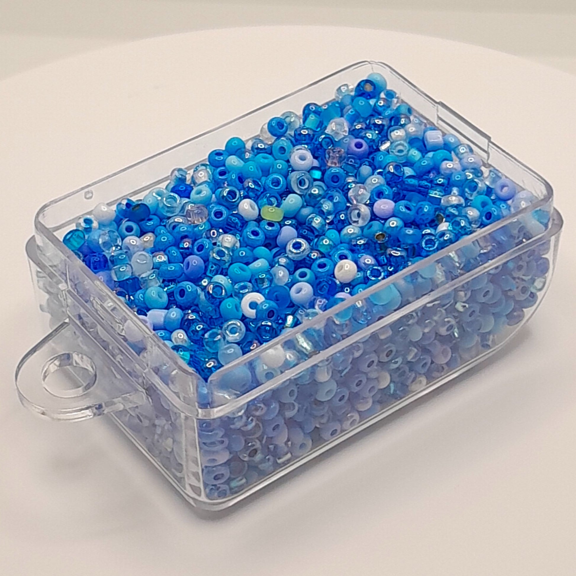Light Blue Mixed seed beads PRECIOSA ORNELA Rocailles 10/0. - VadymShop