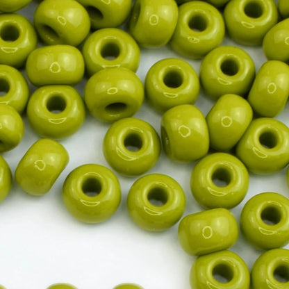 2/0 53430 Preciosa Čekiško Stiklo Karoliukai Rokajaus 6.1mm. Alyvuogių Matinis Natūralus.