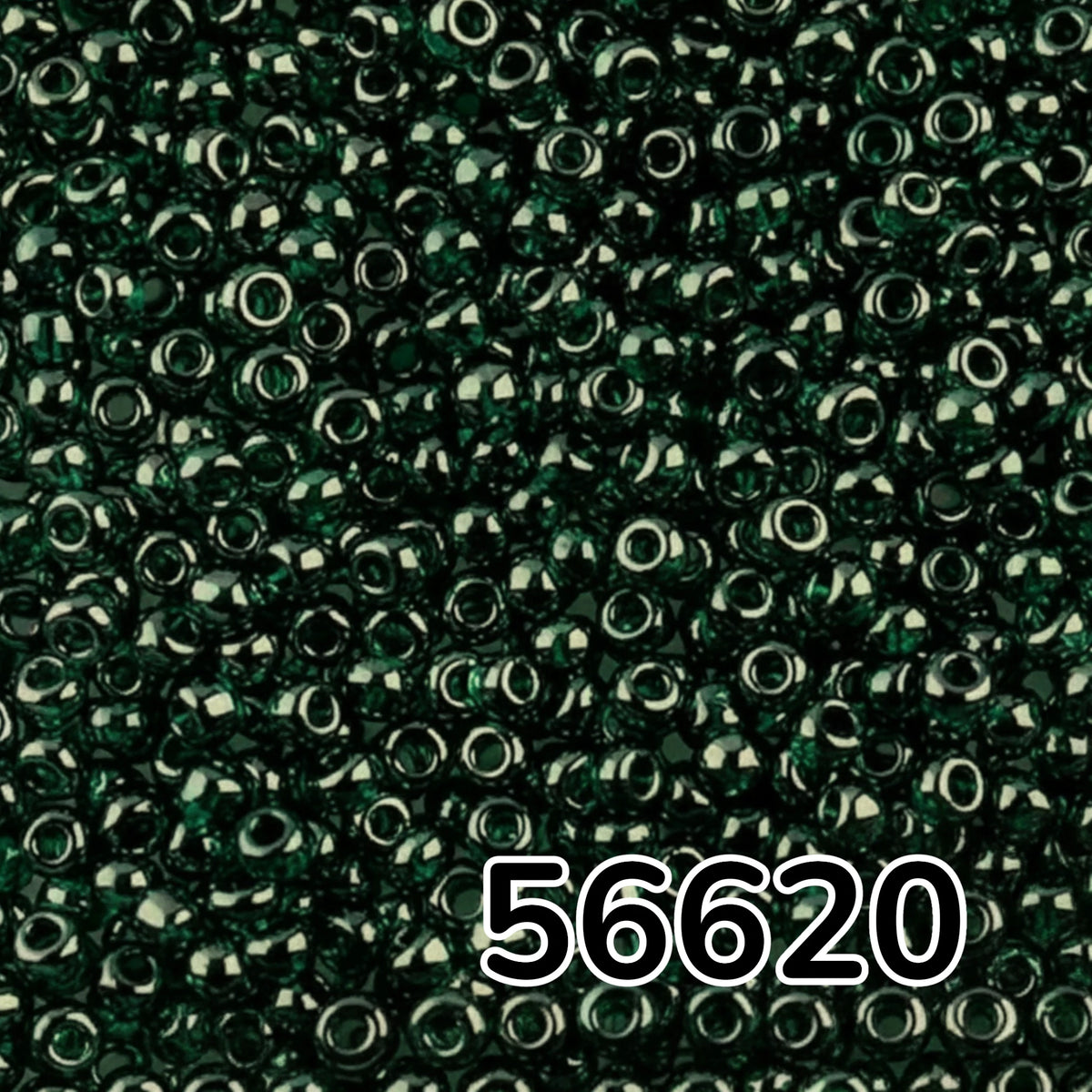 10/0 56620 Preciosa Missangas/Miçangas Pequenas (contas miúdas) de vidro checo Rocaille 2.3mm. Verde Transparente Sfinx.