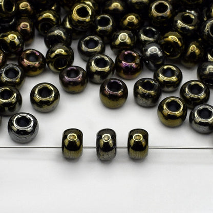 2/0 59115 Preciosa Czech Glass Missangas/Miçangas Pequenas (contas miúdas) Rocaille 6.1mm. Opaco Irisado.