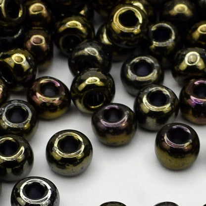 2/0 59115 Preciosa Czech Glass Missangas/Miçangas Pequenas (contas miúdas) Rocaille 6.1mm. Opaco Irisado.