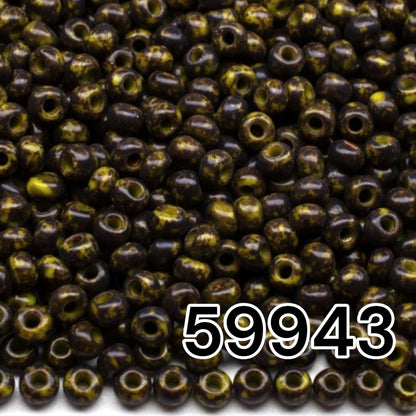 10/0 59943 Preciosa Seed Beads. Travertin.