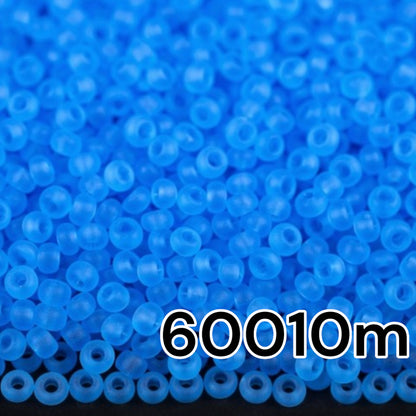 10/0 60010matte Preciosa Seed Beads. Light blue Transparent natural.