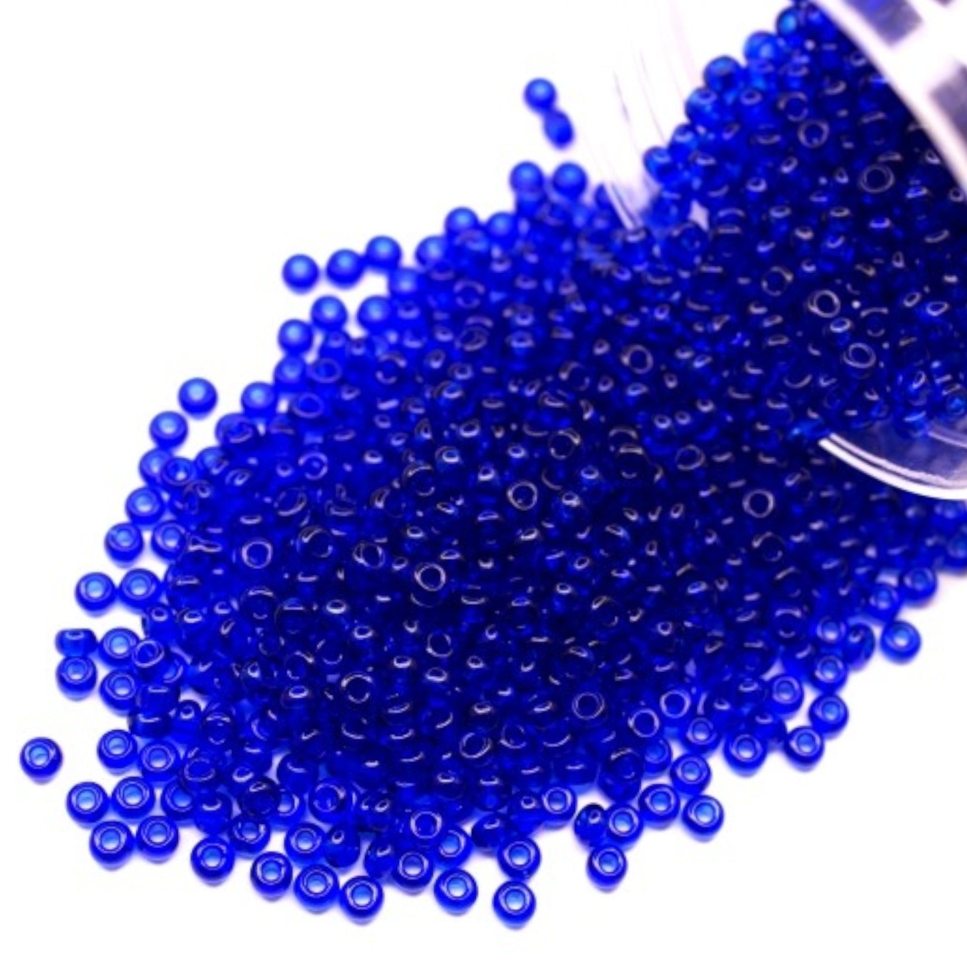 10/0 60300 Preciosa Seed Beads. Blue Transparent natural. - VadymShop