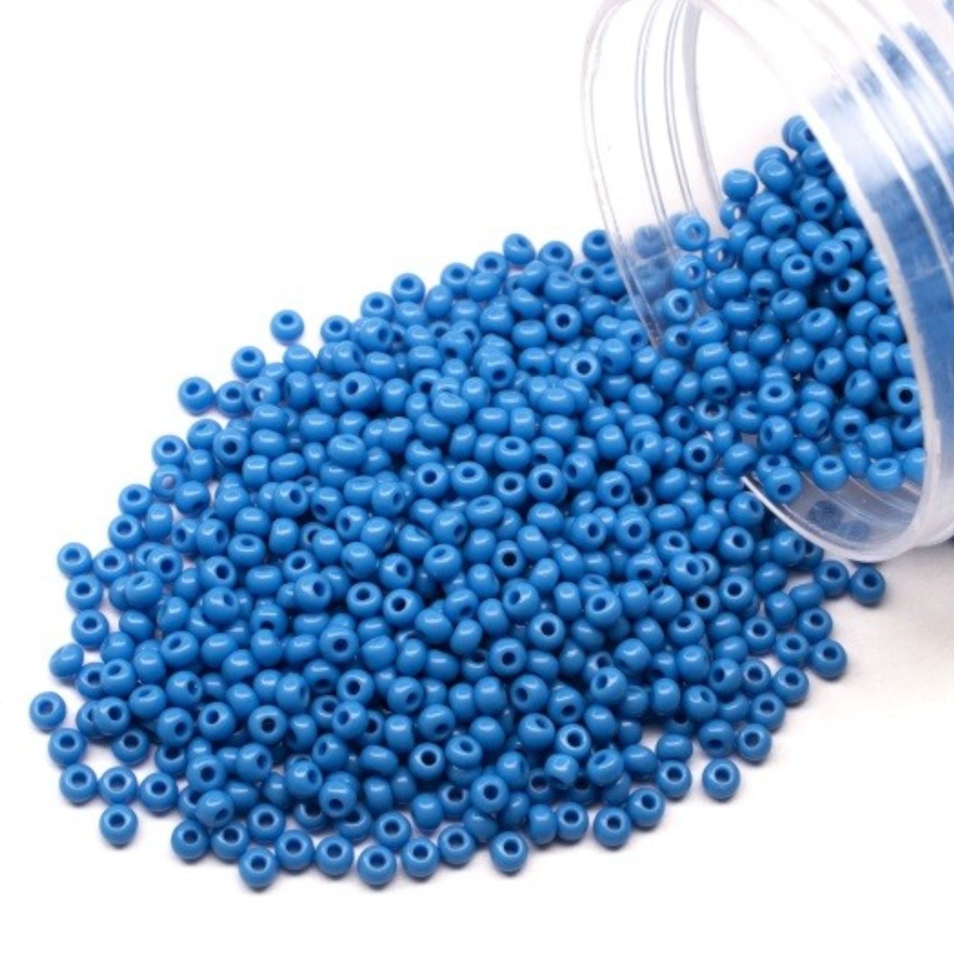 10/0 63080 Preciosa Seed Beads. Opaque light blue. - VadymShop