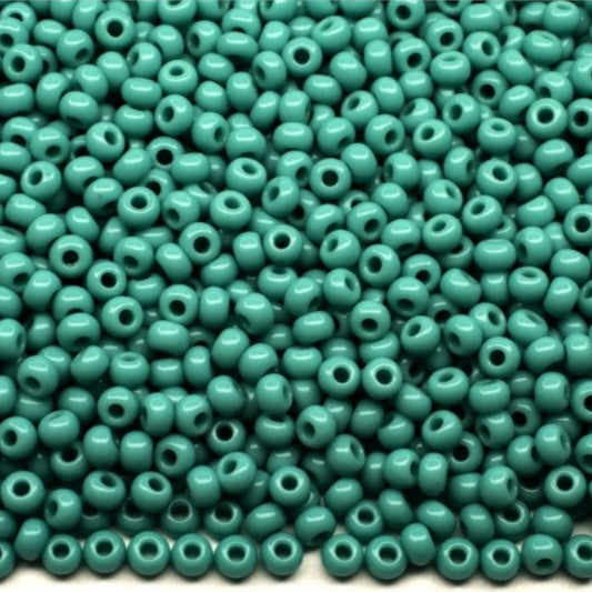 6/0 63130 Preciosa Tsjechisch glas Kralen Rocaillekralen 4.1mm. Blauw ondoorzichtig natuurlijk.