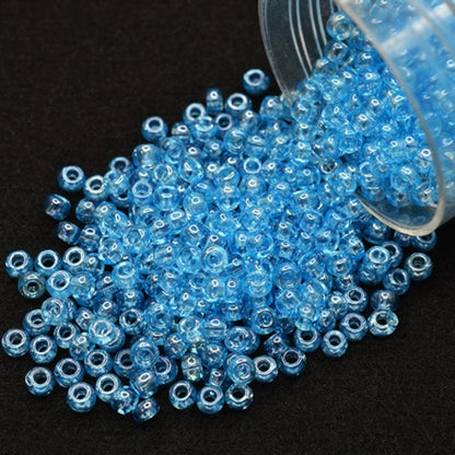 10/0 66000 Preciosa Perles de Rocaille en verre tchèque 2.3mm. Aigue-marine transparente Sfinx.