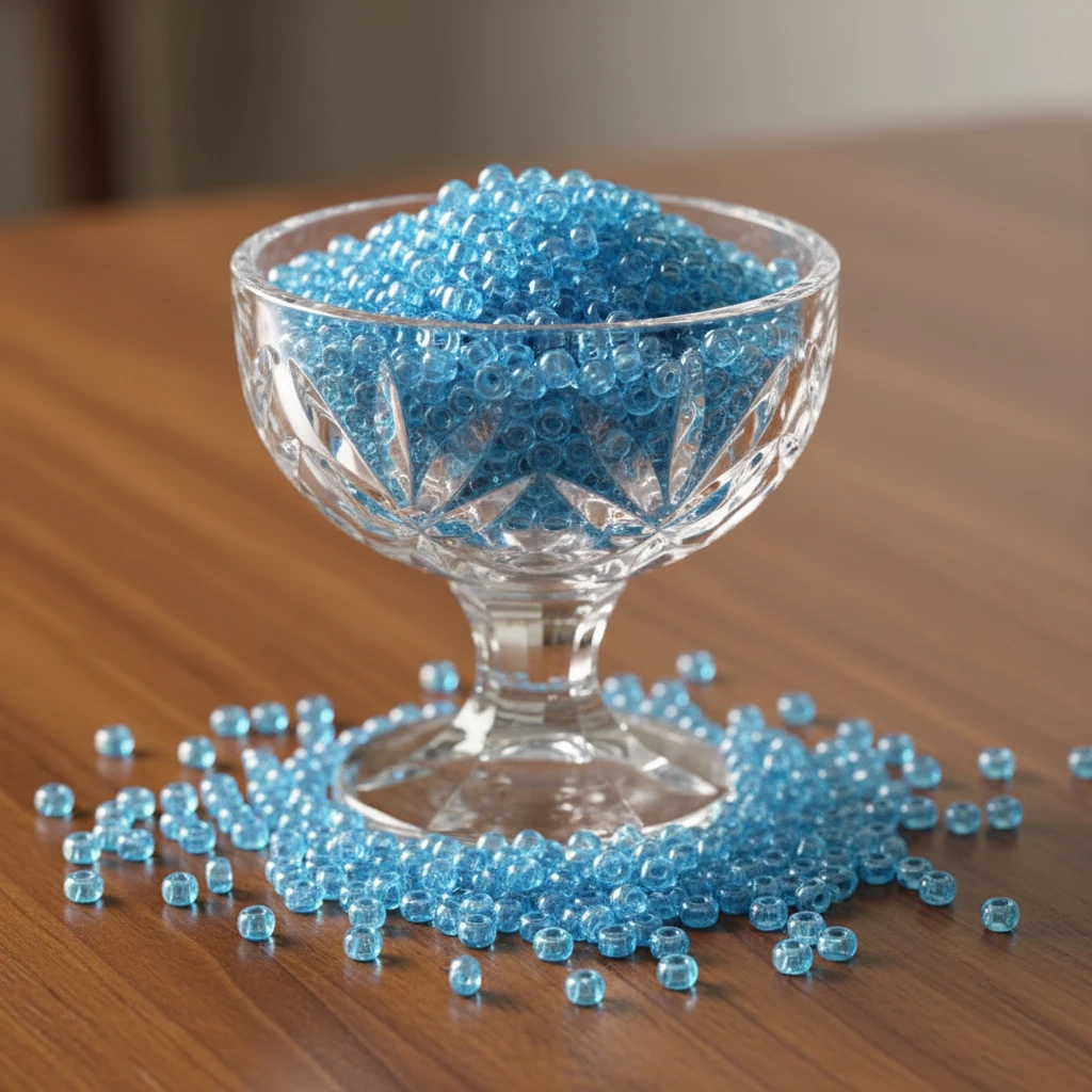 10/0 66000 Preciosa Perles de Rocaille en verre tchèque 2.3mm. Aigue-marine transparente Sfinx.