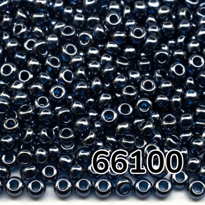 10/0 66100 Preciosa čekiško stiklo karoliukai Rokajaus 2.3mm. Tamsus skaidrus akvamarinas Sfinx.