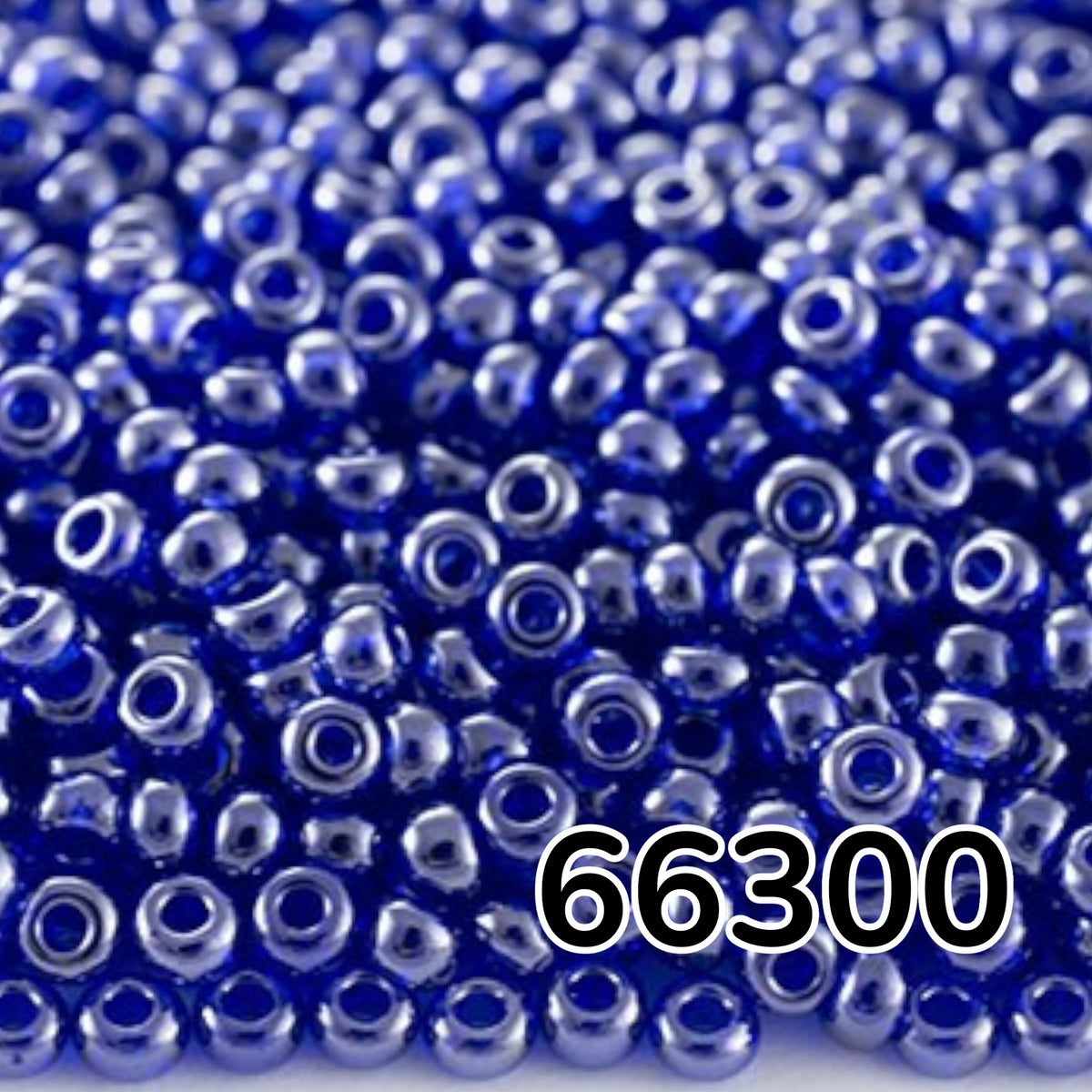 10/0 66300 Preciosa Perline di vetro ceche Rocaille 2.3mm. Acquamarina scuro trasparente Sfinx.