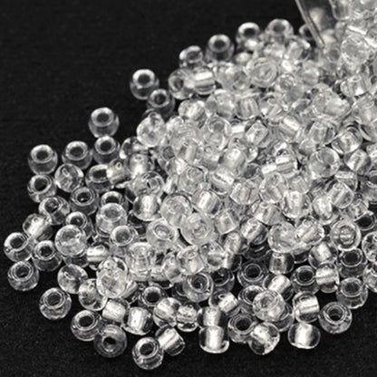 10/0 68108 Preciosa Mărgele din sticlă cehă Rocaille 2.3mm. Cristal, căptușite cu aluminiu.