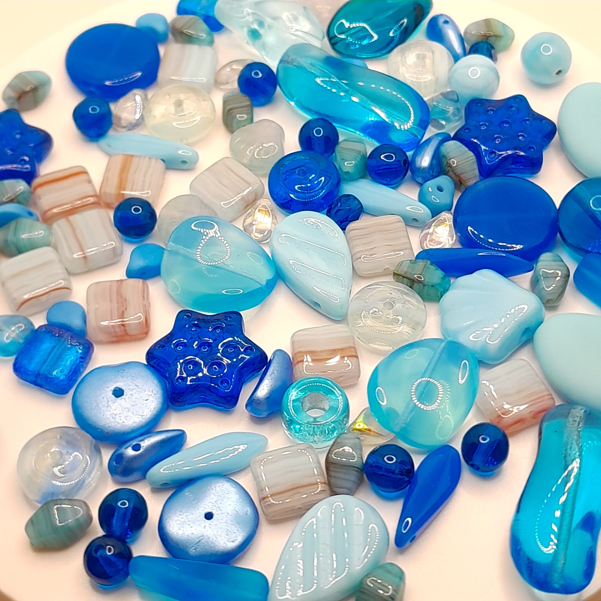 PRECIOSA czech beads "Aqua" for making bracelets, necklaces, earrings and other jewelry. - VadymShop