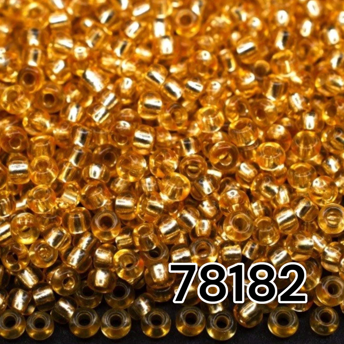 10/0 78182 Preciosa čehu stikla Pērlītes Rokaja 2.3mm. Dzeltens 2 krāsots kristāls, sudraba odere.