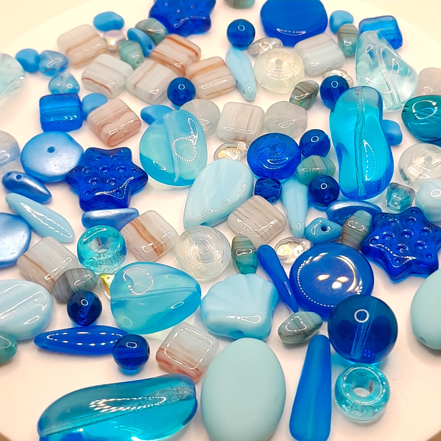 PRECIOSA czech beads "Aqua" for making bracelets, necklaces, earrings and other jewelry. - VadymShop