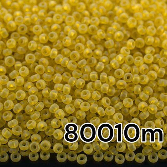 80010m Perles de Rocailles Tchèques Preciosa Rocailles Transparent Mat