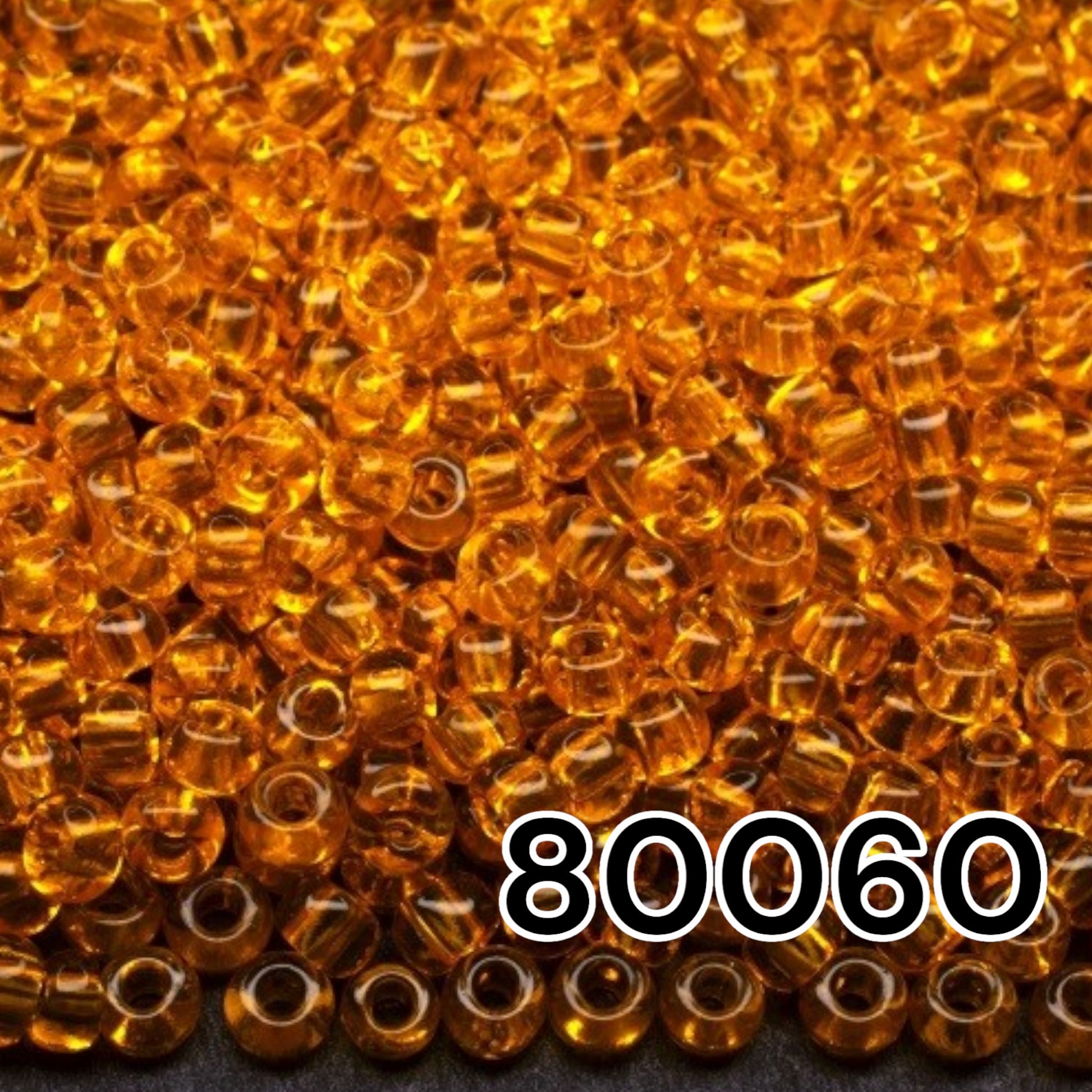 10/0 80060 Preciosa Seed Beads. Yellow Transparent natural. - VadymShop