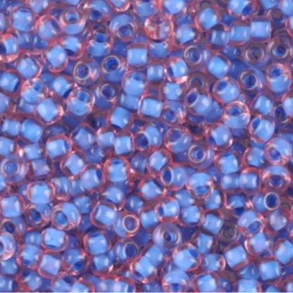 10/0 80936 Preciosa Czech Glass Koraliki Rocailles 2.3mm. Kryształowe Terra Blue Lined.