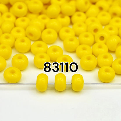 2/0 83110 Preciosa Čekiško Stiklo Karoliukai Rokajaus 6.1mm. Geltona Nepermatoma natūrali.