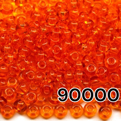 10/0 90 000 perles de rocaille Preciosa. Orange Transparent naturel.