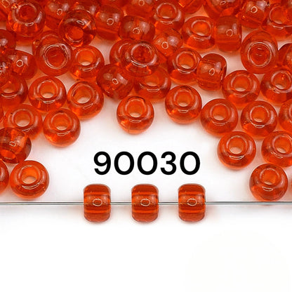 2/0 90030 Preciosa Čekiško Stiklo Karoliukai Rokajaus 6.1mm. Oranžinė Skaidri Natūrali.