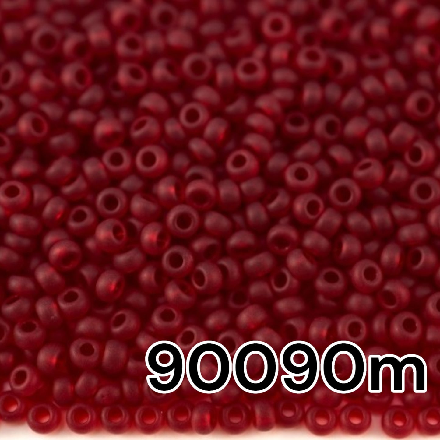 10/0 90090matte Preciosa Seed Beads. Red Transparent natural. - VadymShop