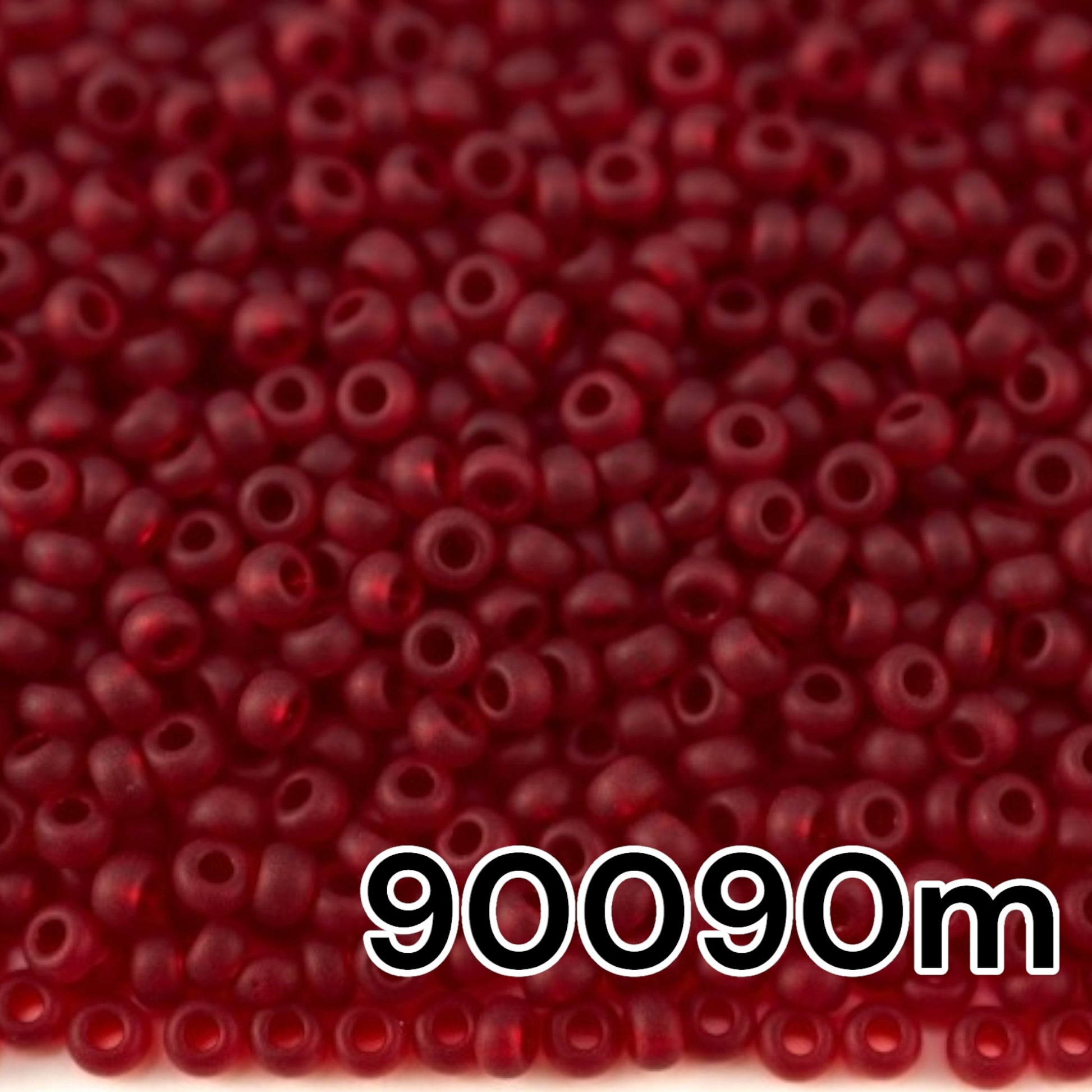 10/0 90090matte Preciosa Seed Beads. Red Transparent natural. - VadymShop