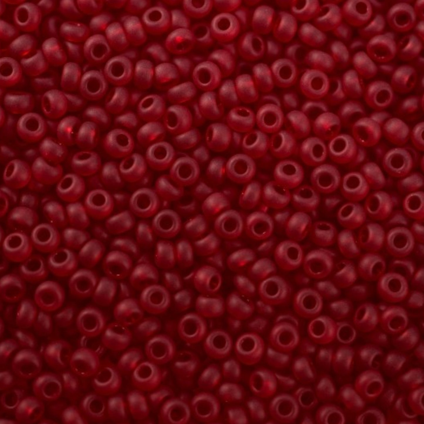 10/0 90090matte Preciosa Seed Beads. Red Transparent natural. - VadymShop