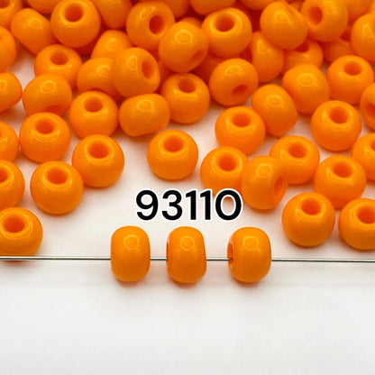 2/0 93110 Preciosa Cuentas de Semilla (Abalorios / Mostacillas) Checas de Vidrio Rocallas 6.1mm. Amarillo Naranja Opaco natural.