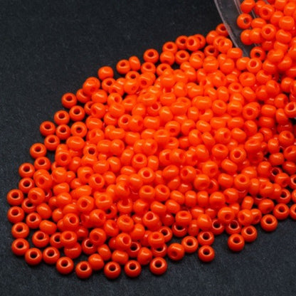 10/0 93140 Preciosa Seed Beads. Opaque orange. - VadymShop