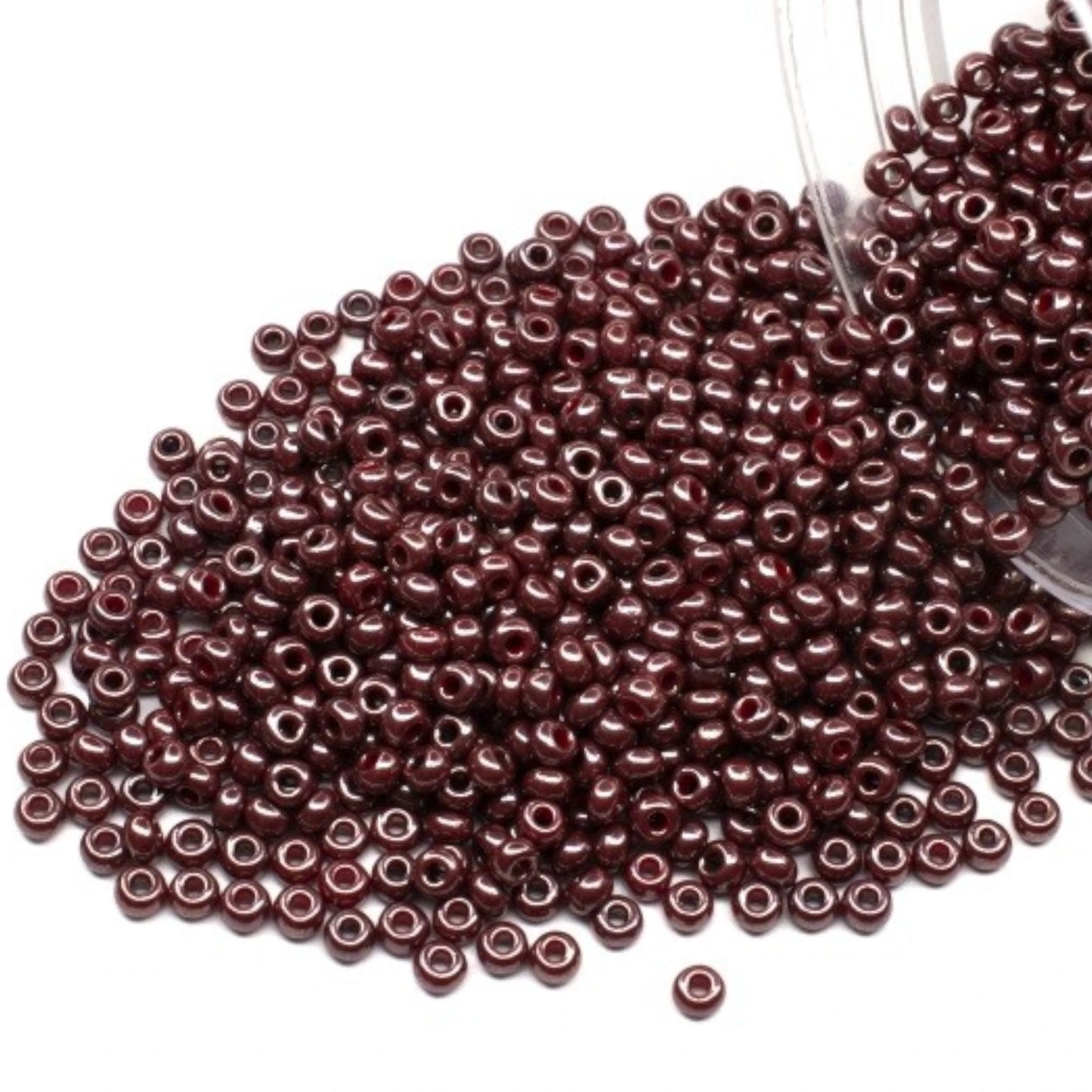 93195 Czech Seed Beads Preciosa Rocailles Opaque - Color Lustered