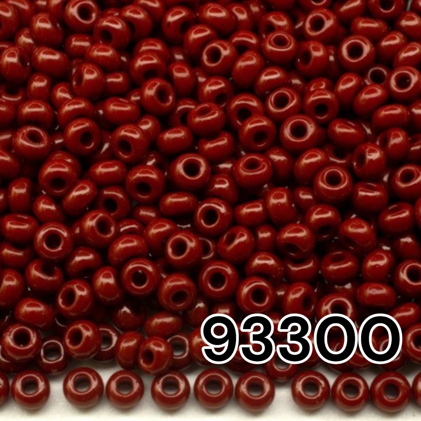 10/0 93300 Preciosa Seed Beads. Opaque brown.