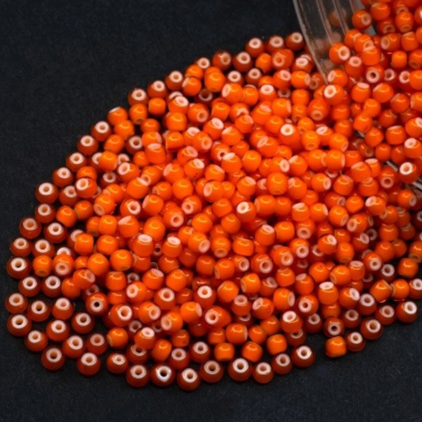 10/0 93703 Preciosa Czech Glass Koraliki Rocailles 2.3mm. Pomarańczowy Karneol. Czeskie szklane koraliki.