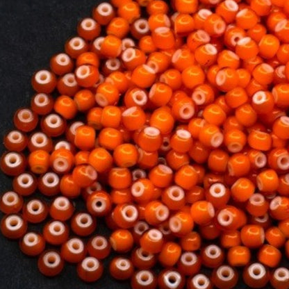6/0 93703 Preciosa Tjekkiske Glas Perler Rocailles 4.1mm. Orange Cornelian.