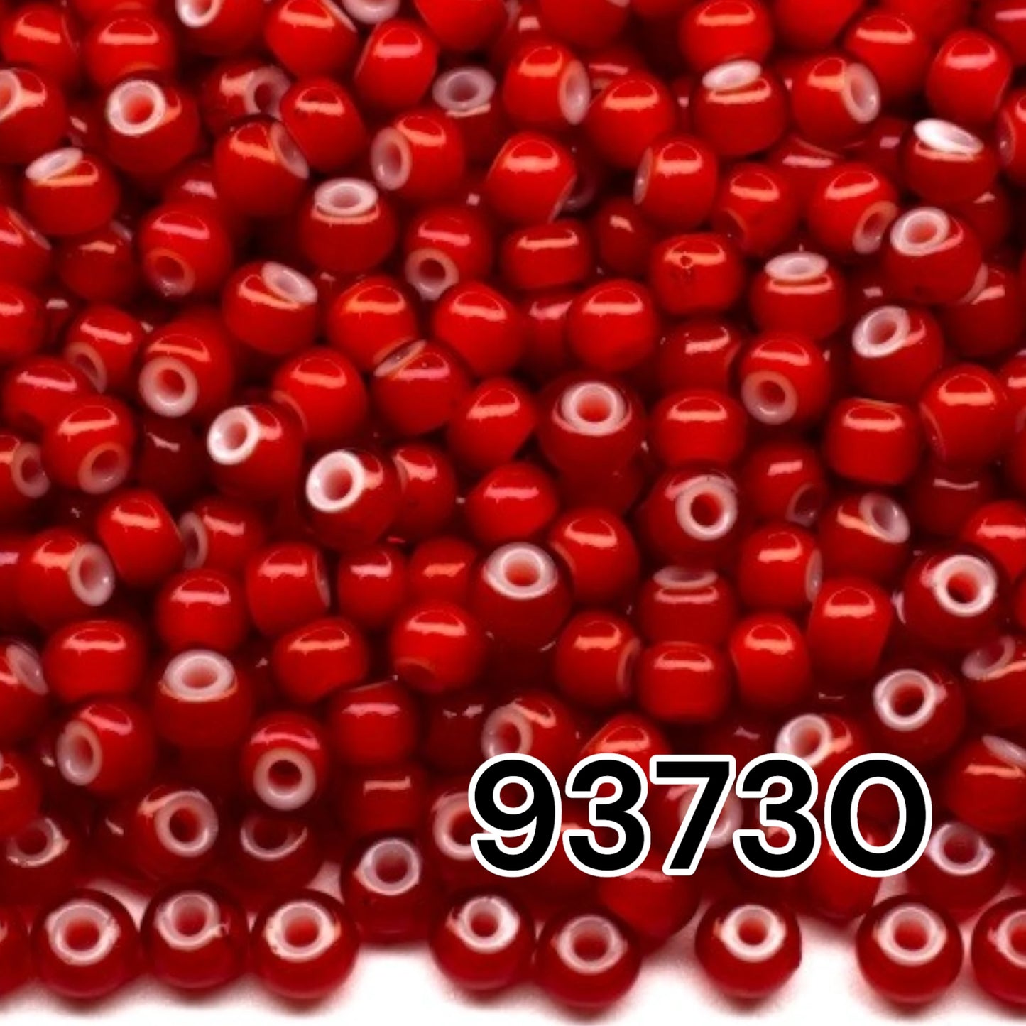 6/0 93730 Preciosa Çek Cam Kum Boncuğu Rocaille Boncuk 4.1mm. Kırmızı Karnelyan.