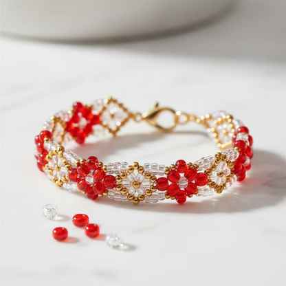 10/0 96050 Perles en verre tchèques Preciosa de Rocaille 2.3mm. Rouge transparent Sfinx.