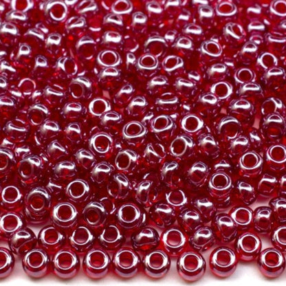 10/0 96090 Preciosa Чешки стъклени Малки Мъниста Рокайли 2.3mm. Прозрачен рубинен Sfinx.