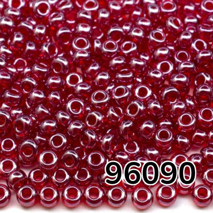 10/0 96090 Preciosa Чешки стъклени Малки Мъниста Рокайли 2.3mm. Прозрачен рубинен Sfinx.