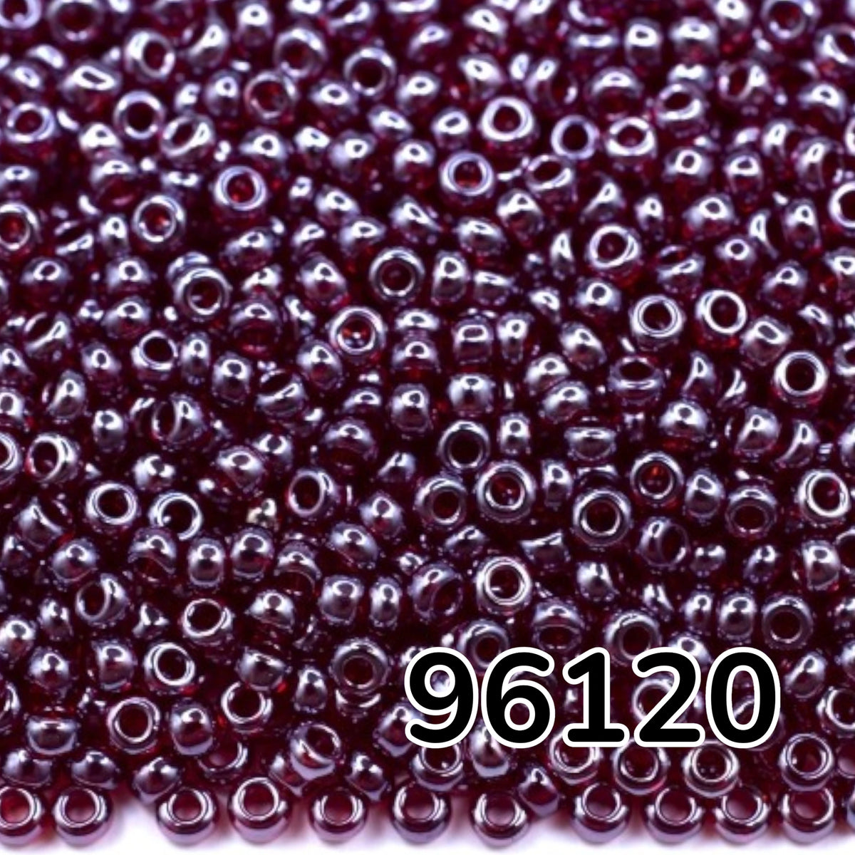 10/0 96120 Preciosa Perles de Rocaille en verre tchèque 2.3mm. Grenat transparent Sfinx.