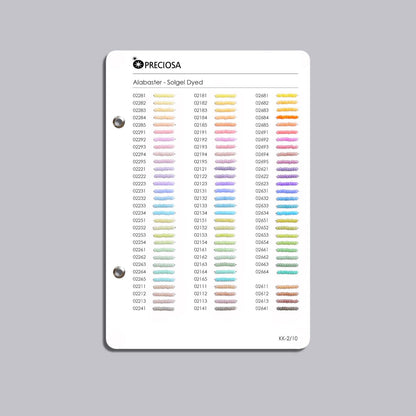 Preciosa Rocailles Perler – Farvekatalog.