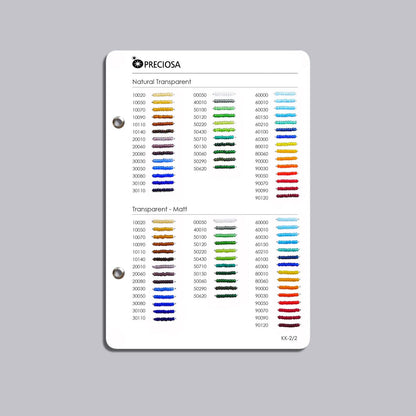 Preciosa Rocailles Perler – Farvekatalog.