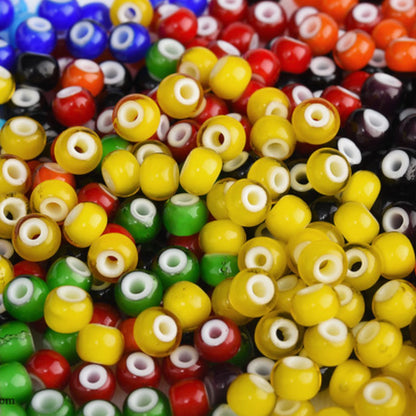 10/0 53712 Preciosa Tschechische Glas Perlen Rocailles 2.3mm. Karneolgrün.