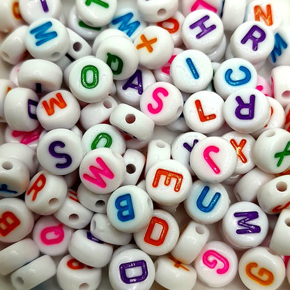 Beads with letters, numbers, emoticons for making bracelets and jewelry - VadymShop