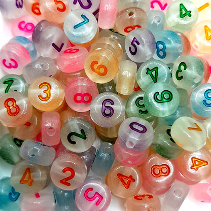 Beads with letters, numbers, emoticons for making bracelets and jewelry - VadymShop