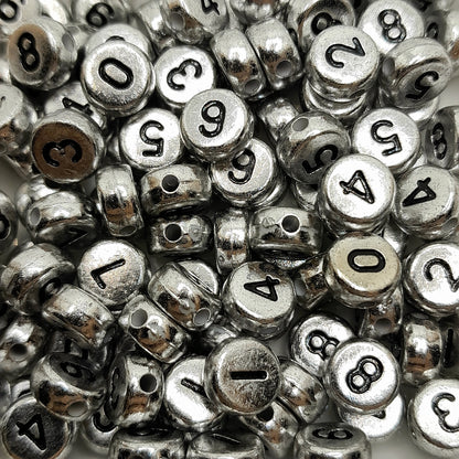 Beads with letters, numbers, emoticons for making bracelets and jewelry - VadymShop