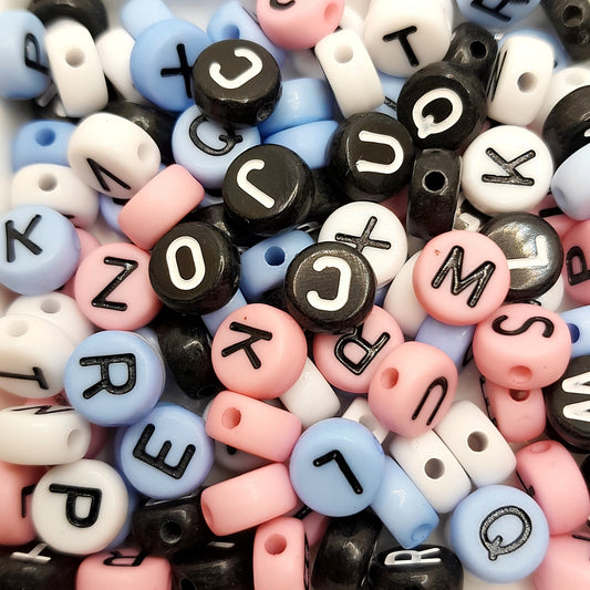 Beads with letters, numbers, emoticons for making bracelets and jewelry - VadymShop